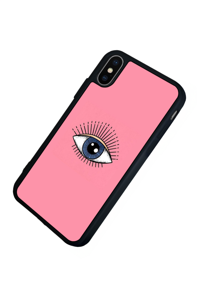 iPhone X/ XS Uyumlu Göz Tasarımlı Glossy Premium Kılıf