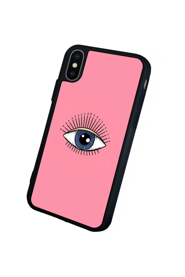 iPhone X/ XS Uyumlu Göz Tasarımlı Glossy Premium Kılıf