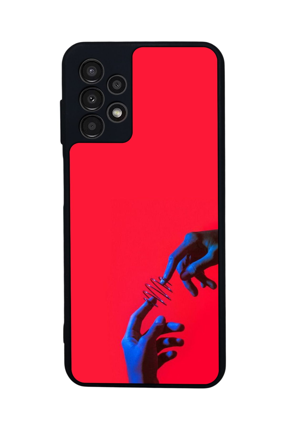 Samsung Galaxy A23 Uyumlu Kirmizi Tasarımlı Glossy Premium Kılıf