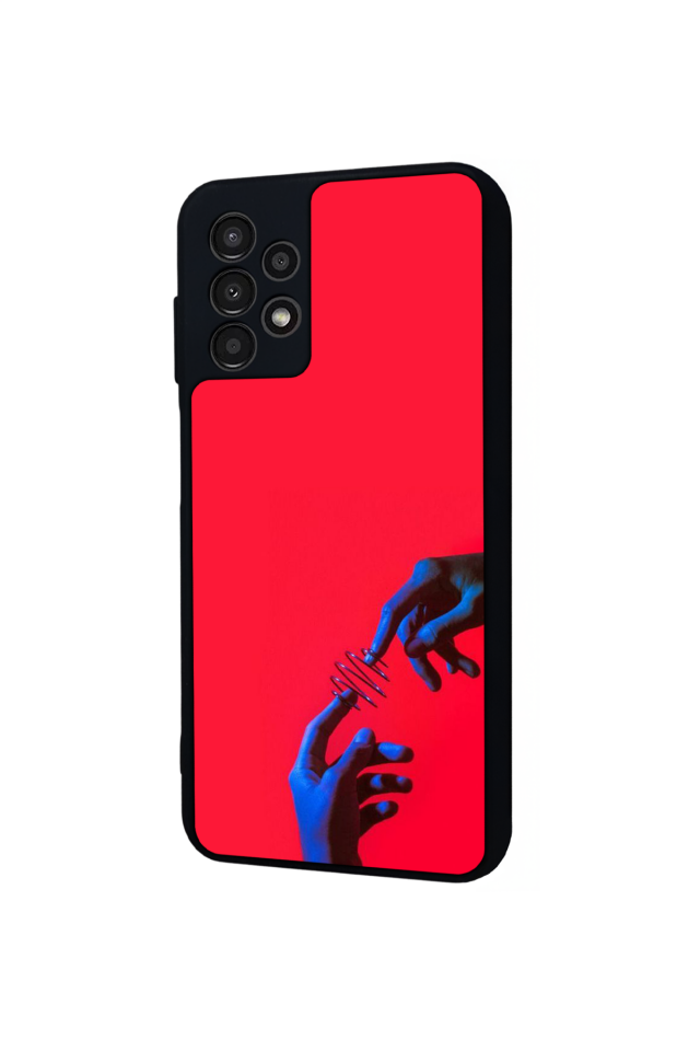 Samsung Galaxy A23 Uyumlu Kirmizi Tasarımlı Glossy Premium Kılıf