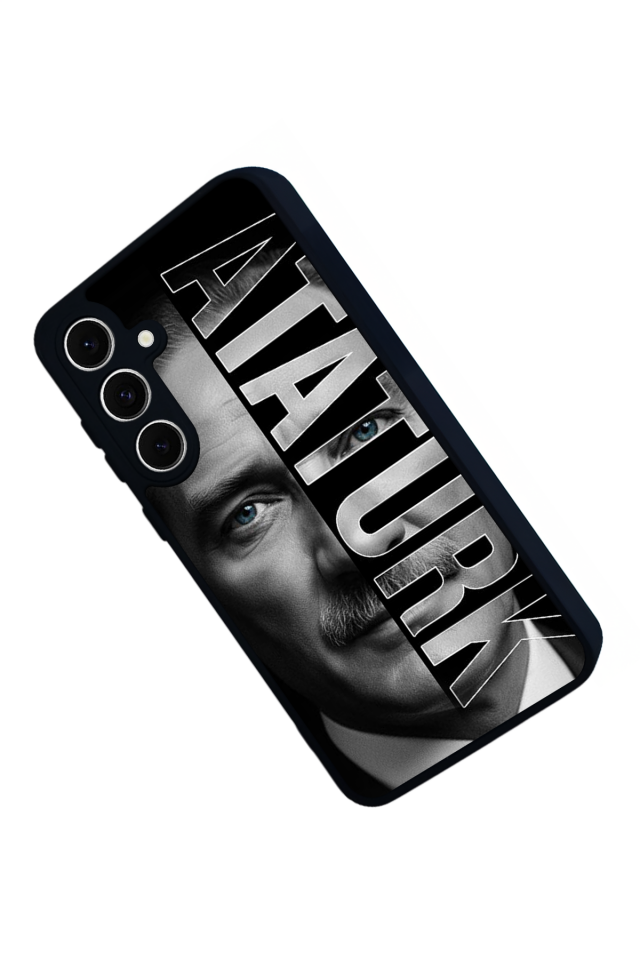 Samsung Galaxy S24 FE Uyumlu Mustafa Kemal Ataturk Tasarımlı Glossy Premium Kılıf