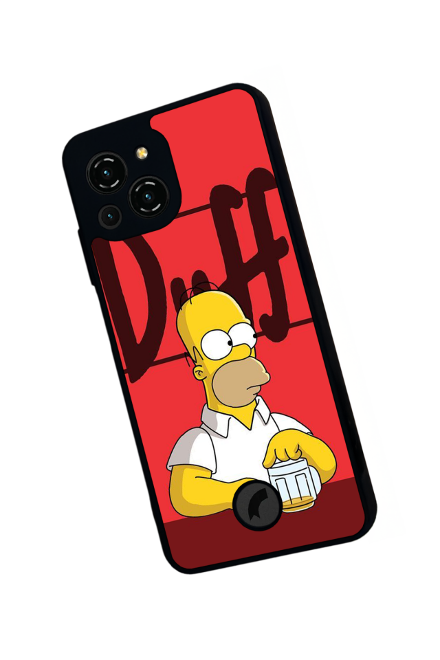 Reeder S23 Pro Max Uyumlu The Simpsons Tasarımlı Glossy Premium Kılıf