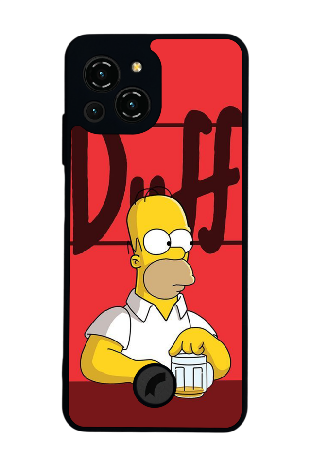 Reeder S23 Pro Max Uyumlu The Simpsons Tasarımlı Glossy Premium Kılıf