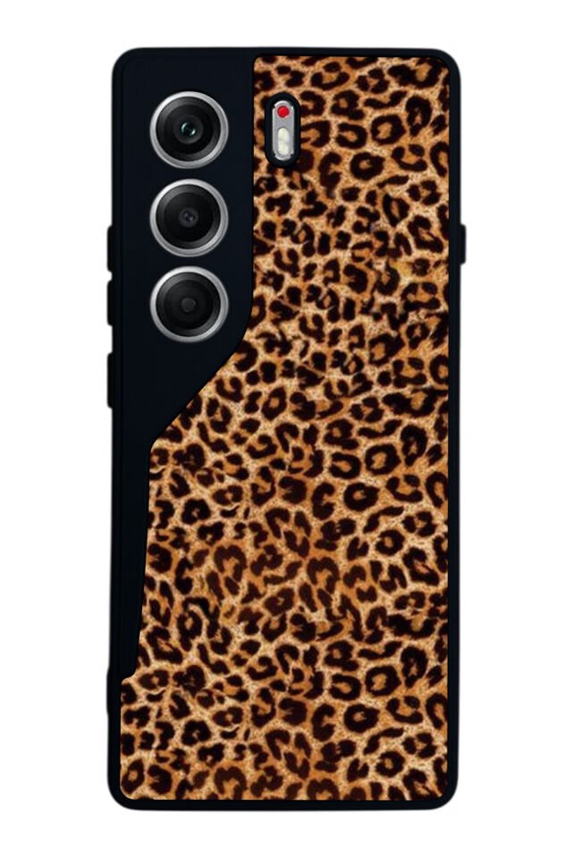 Tecno Camon 40 Uyumlu Leopar Tasarımlı Glossy Premium Kılıf