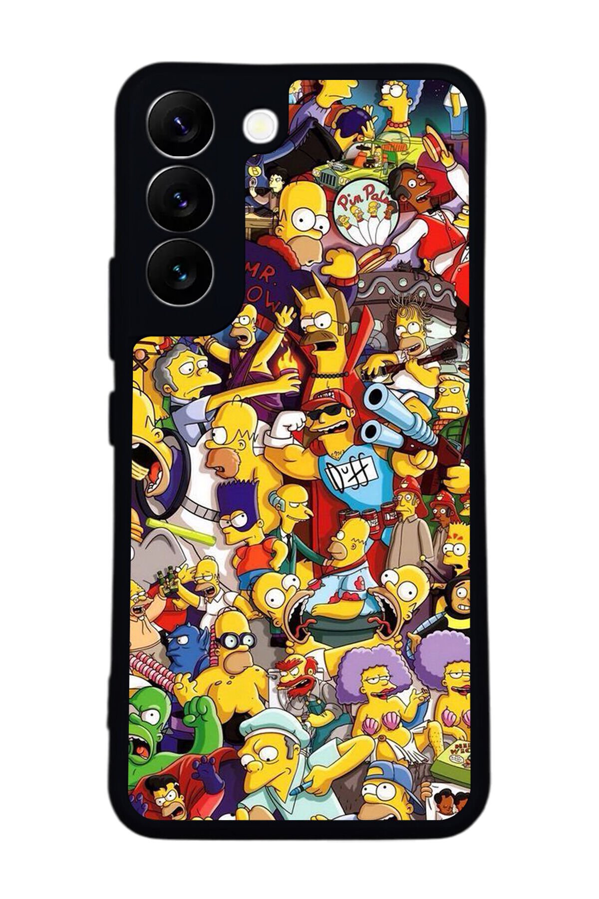 Samsung Galaxy S22 Uyumlu The Simpsons Tasarımlı Glossy Premium Kılıf