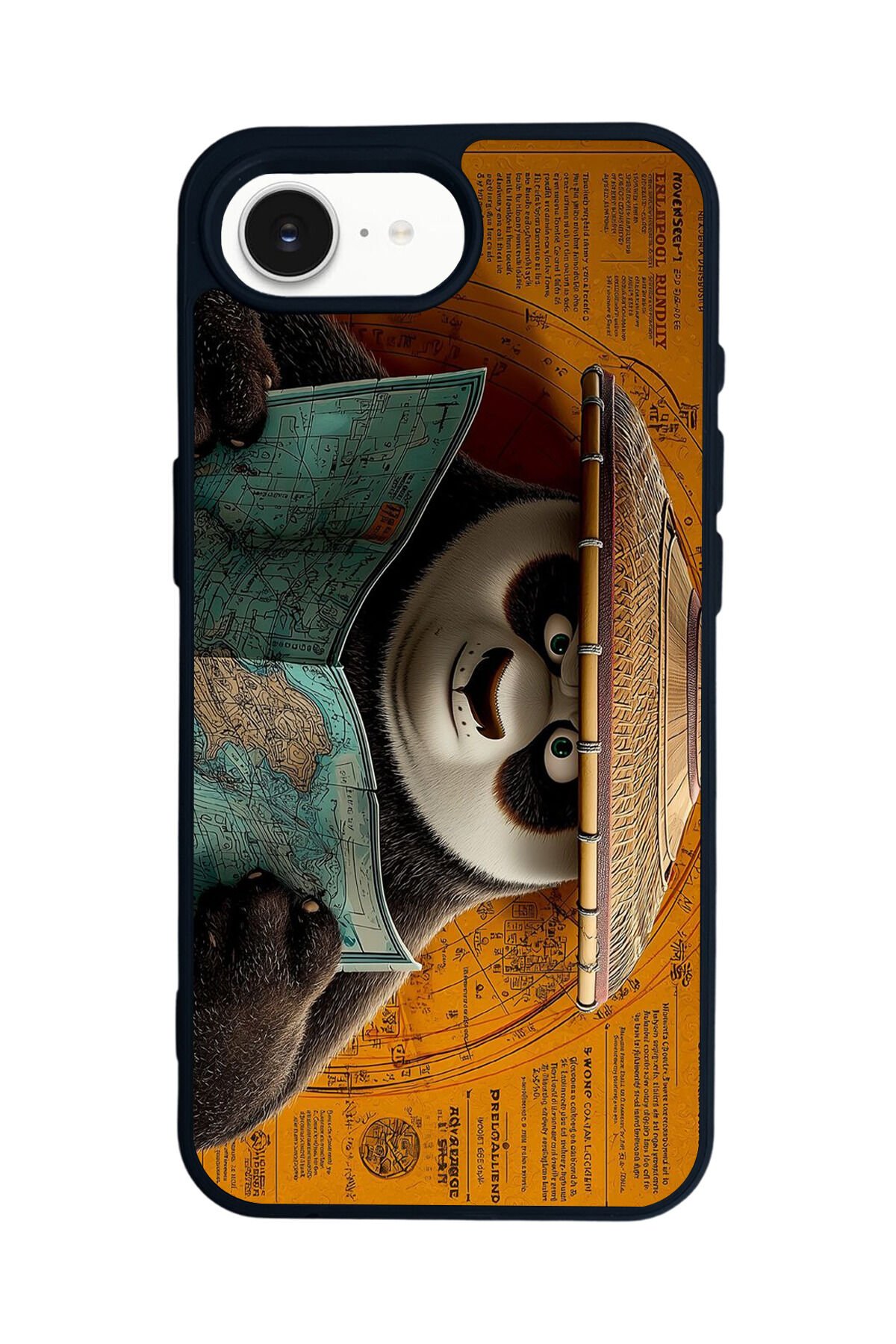 iPhone 16E Uyumlu Kung Fu Panda Tasarımlı Glossy Premium Kılıf