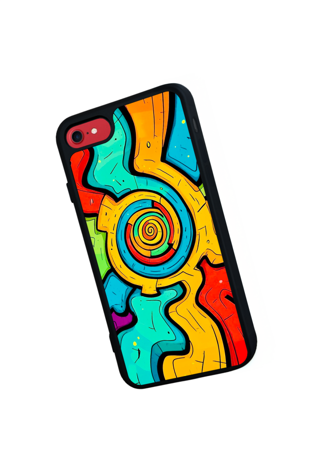 iPhone 7 Uyumlu Abstract Tasarımlı Glossy Premium Kılıf