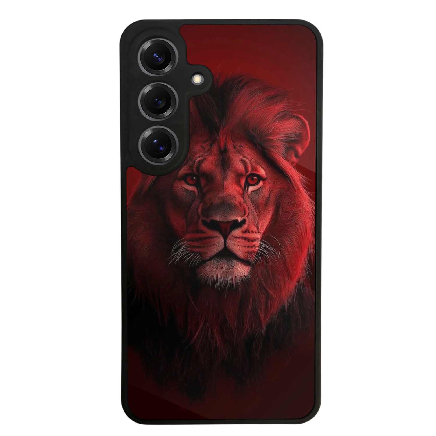 Samsung Galaxy S25 Uyumlu Aslan Tasarımlı Glossy Premium Kılıf