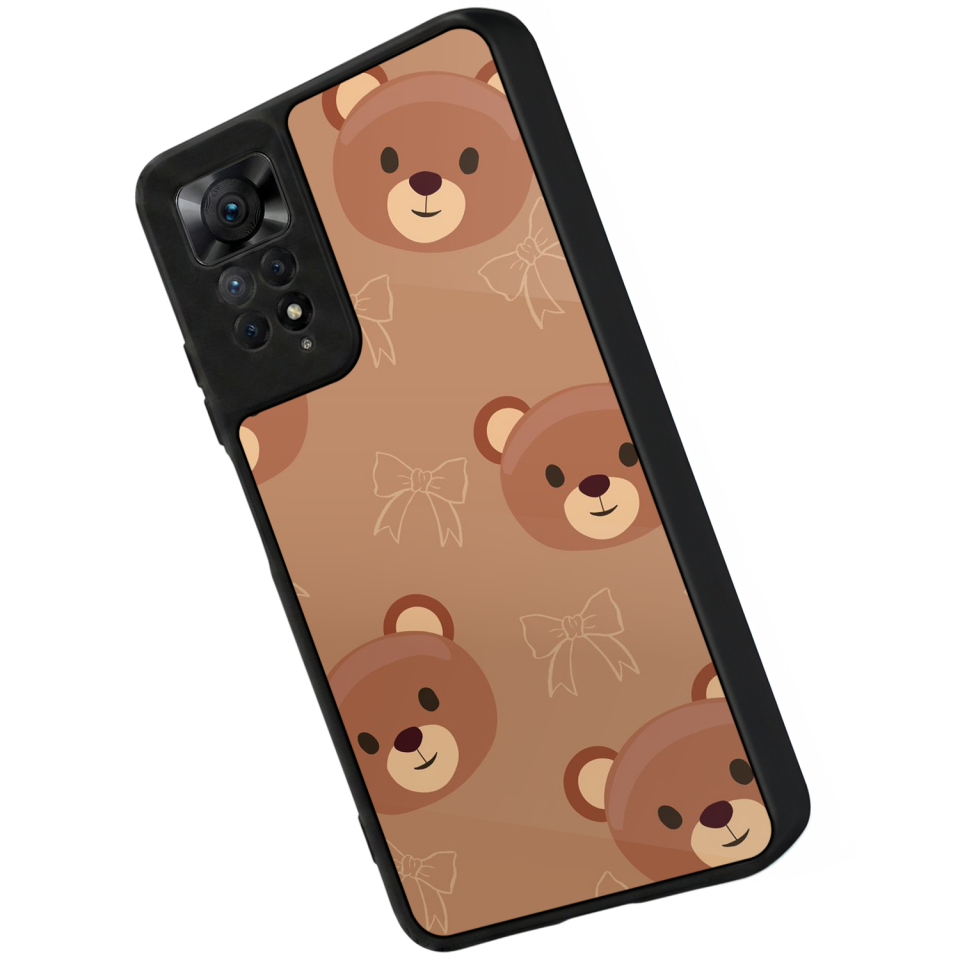 Xiaomi Redmi Note 11 Pro Uyumlu Ayı Tasarımlı Glossy Premium Kılıf