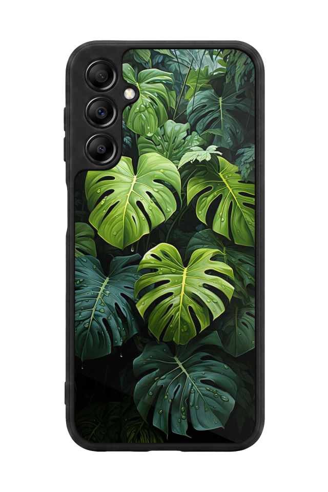 Samsung Galaxy A14 Uyumlu Botanik Tasarımlı Glossy Premium Kılıf