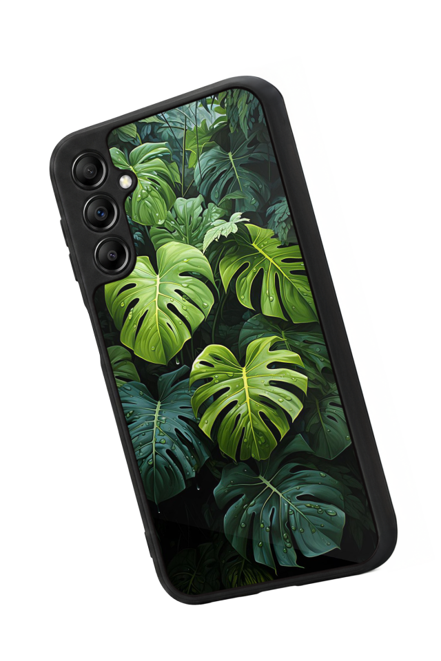 Samsung Galaxy A14 Uyumlu Botanik Tasarımlı Glossy Premium Kılıf