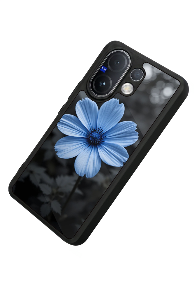 Vivo V60 Uyumlu Cicek Tasarımlı Glossy Premium Kılıf