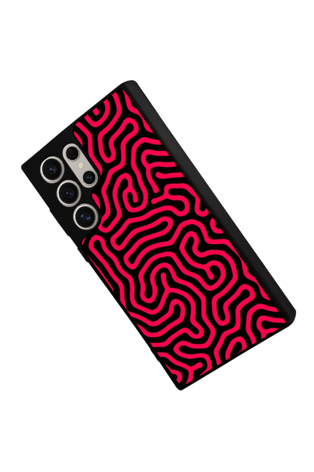 Samsung Galaxy S23 Ultra Uyumlu Çizgi Sanatı Tasarımlı Glossy Premium Kılıf