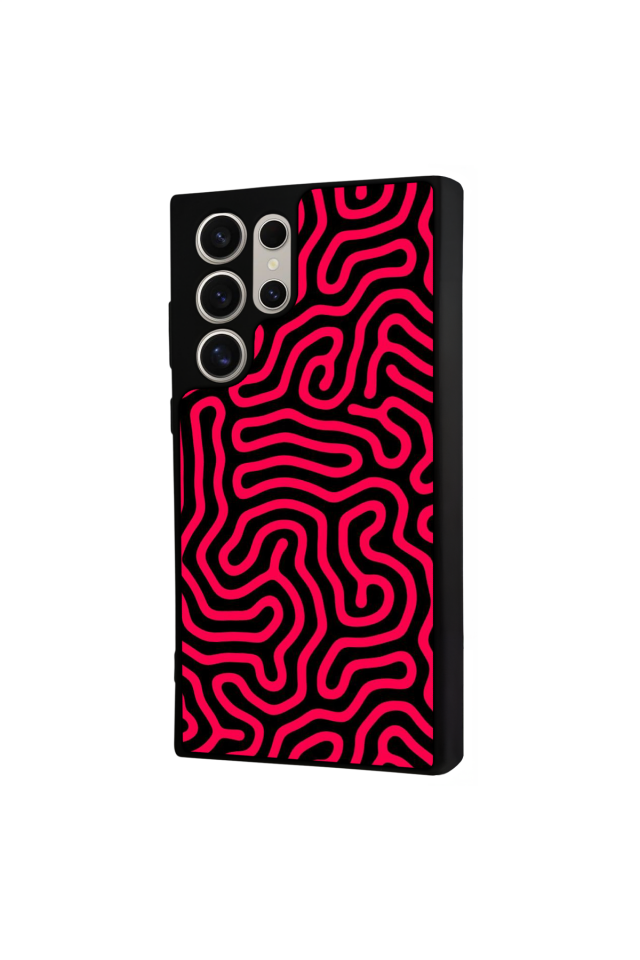 Samsung Galaxy S23 Ultra Uyumlu Çizgi Sanatı Tasarımlı Glossy Premium Kılıf