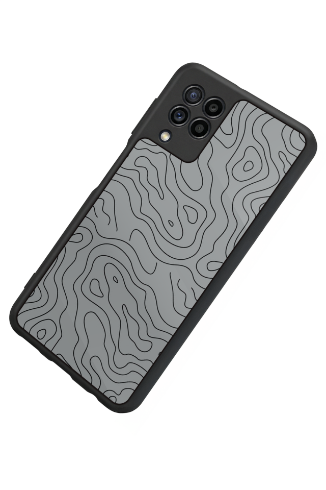 Samsung Galaxy M22 Uyumlu Çizgi Sanatı Tasarımlı Glossy Premium Kılıf