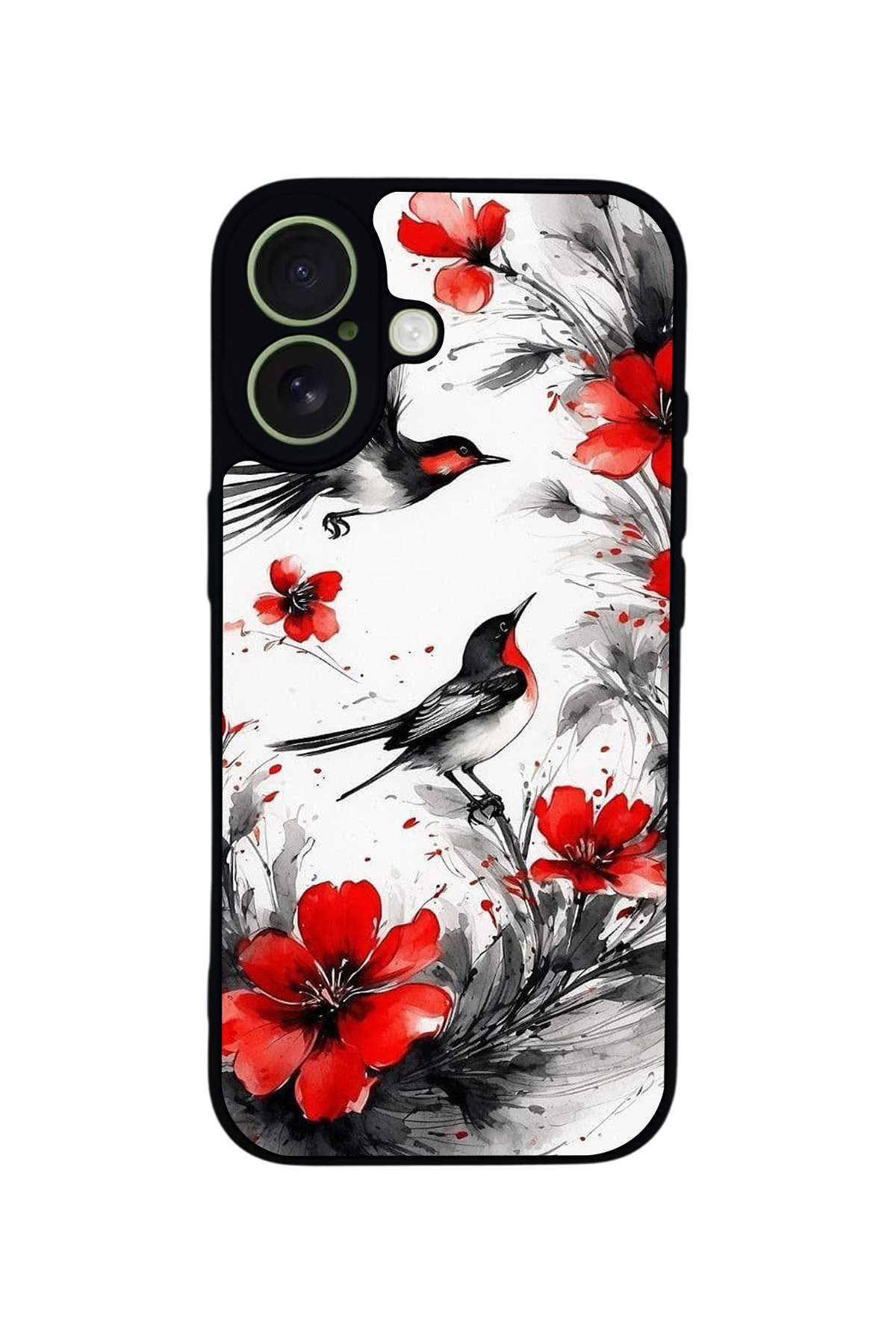 iPhone 17 Uyumlu Floral Tasarımlı Glossy Premium Kılıf