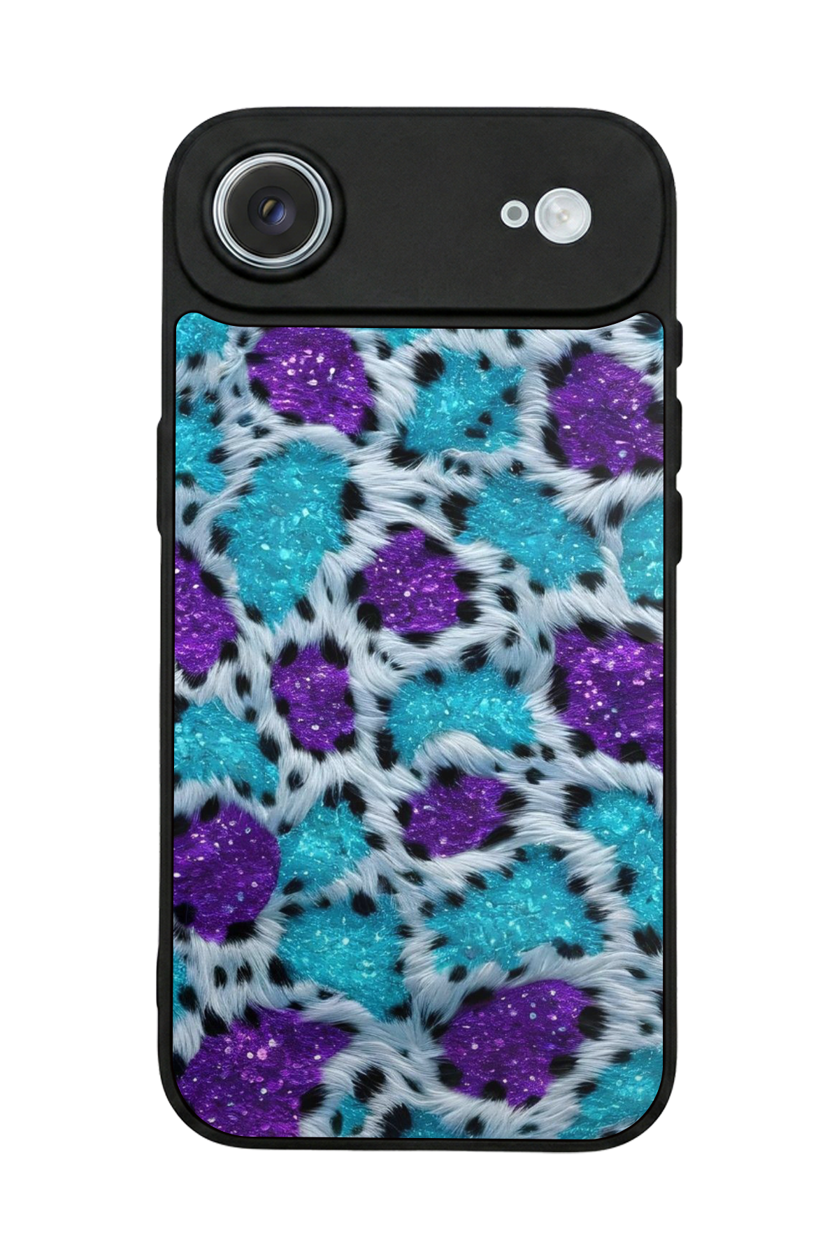 iPhone 17 Air Uyumlu Hologram Leopar Tasarımlı Glossy Premium Kılıf