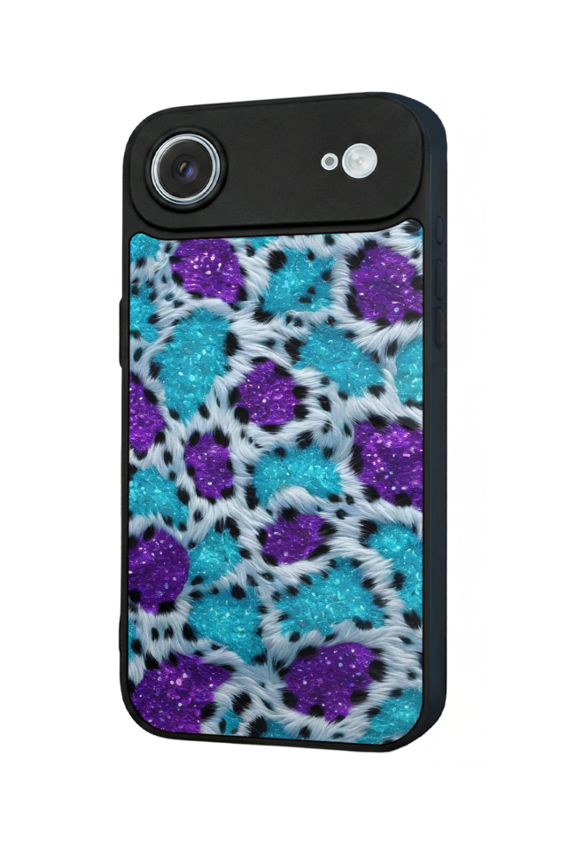 iPhone 17 Air Uyumlu Hologram Leopar Tasarımlı Glossy Premium Kılıf
