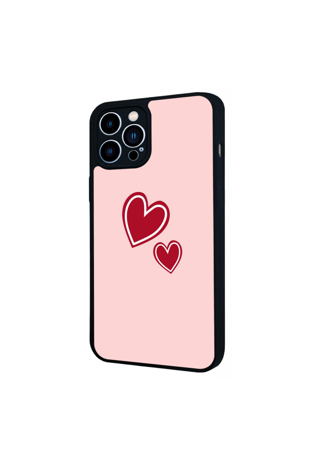 iPhone 13 Pro Max Uyumlu Kalp Love Tasarımlı Glossy Premium Kılıf