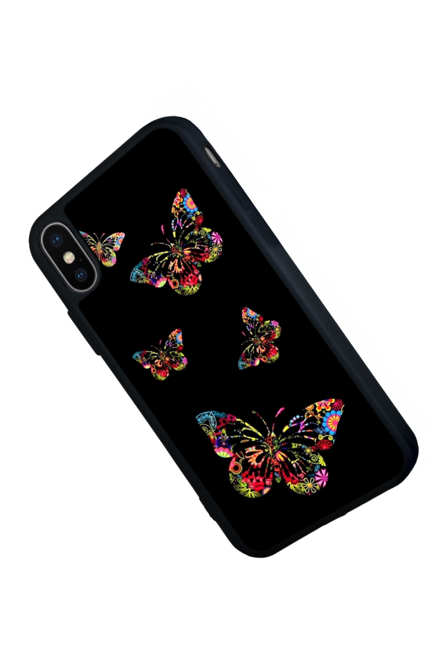 iPhone XS Max Uyumlu Kelebek Tasarımlı Glossy Premium Kılıf
