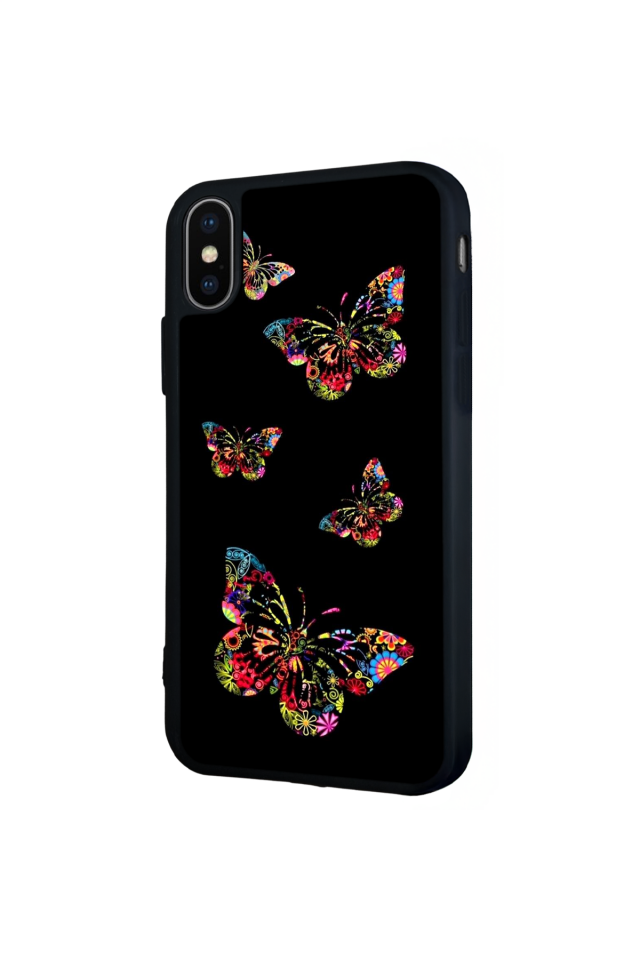 iPhone XS Max Uyumlu Kelebek Tasarımlı Glossy Premium Kılıf