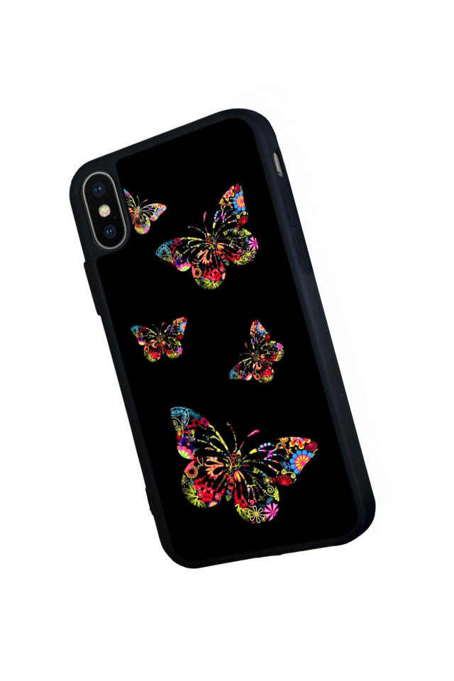 iPhone XS Max Uyumlu Kelebek Tasarımlı Glossy Premium Kılıf
