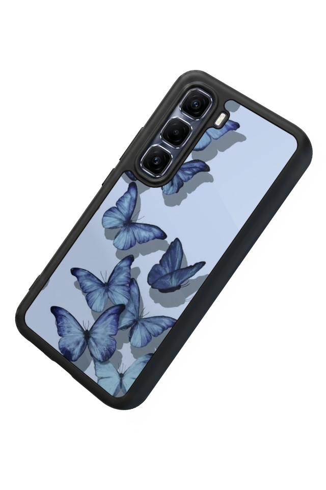 Infinix Hot 60 Pro Plus Uyumlu Kelebek Tasarımlı Glossy Premium Kılıf