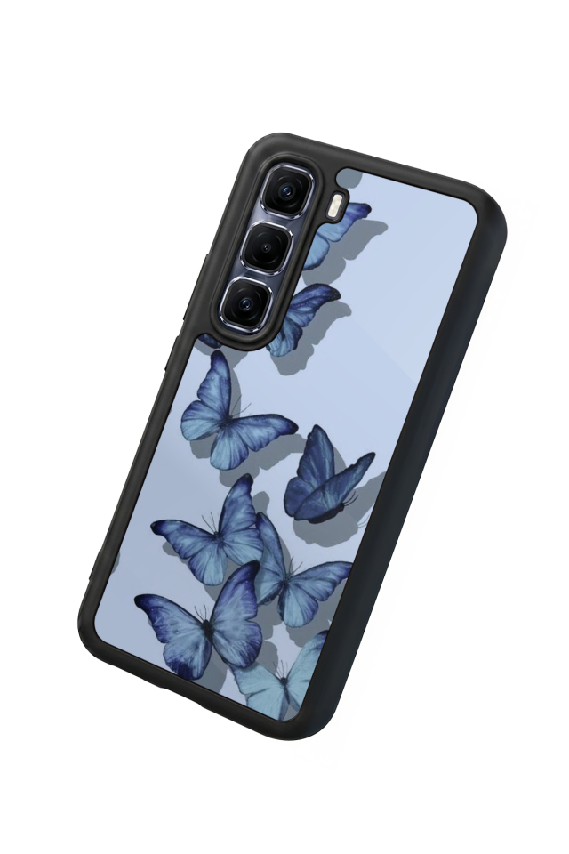 Infinix Hot 60 Pro Plus Uyumlu Kelebek Tasarımlı Glossy Premium Kılıf