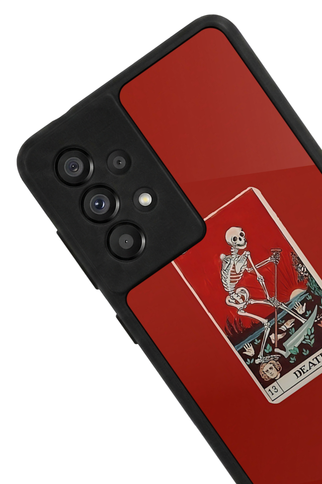Samsung Galaxy A73 Uyumlu Kirmizi Tasarımlı Glossy Premium Kılıf