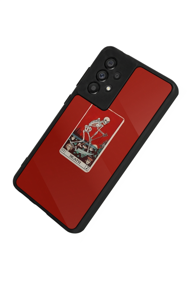 Samsung Galaxy A73 Uyumlu Kirmizi Tasarımlı Glossy Premium Kılıf