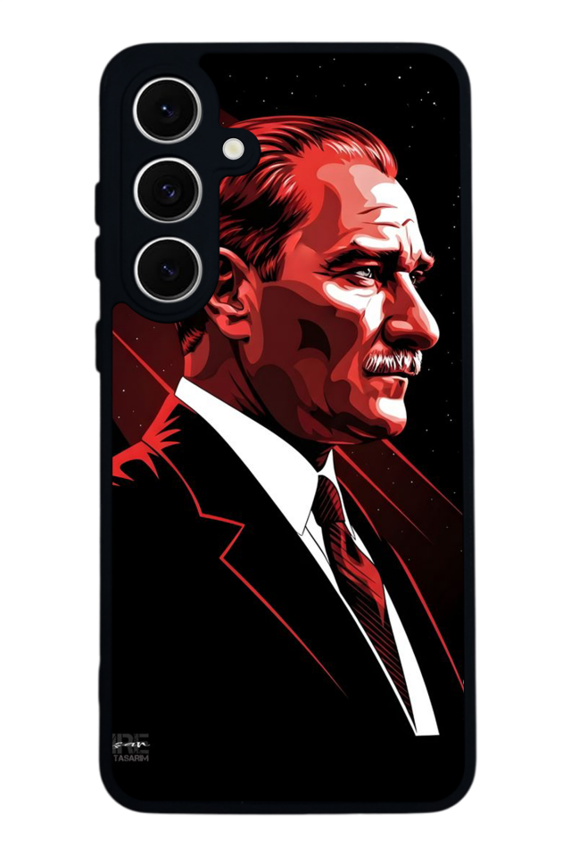 Samsung Galaxy S24 FE Uyumlu Mustafa Kemal Ataturk Tasarımlı Glossy Premium Kılıf