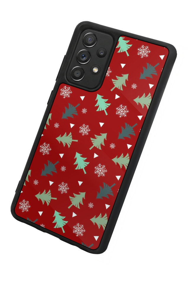 Samsung Galaxy A72 Uyumlu Yilbasi Christmas Tasarımlı Glossy Premium Kılıf