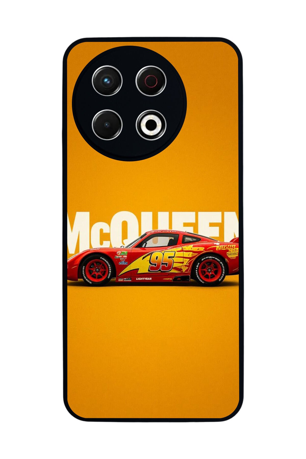Tecno Spark 30 Pro Uyumlu Şimsek McQueen Tasarımlı Glossy Premium Kılıf