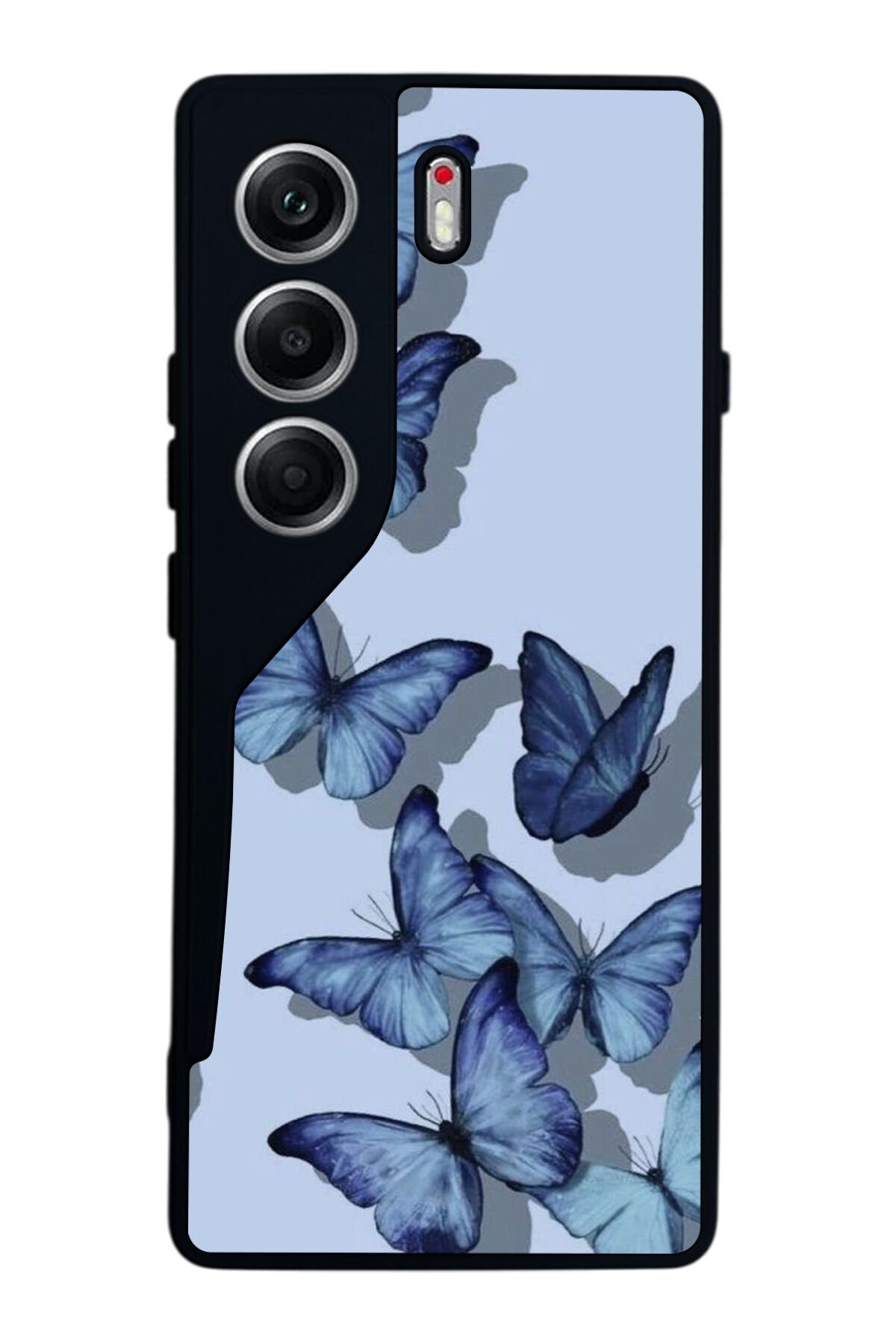 Tecno Camon 40 Uyumlu Kelebek Tasarımlı Glossy Premium Kılıf