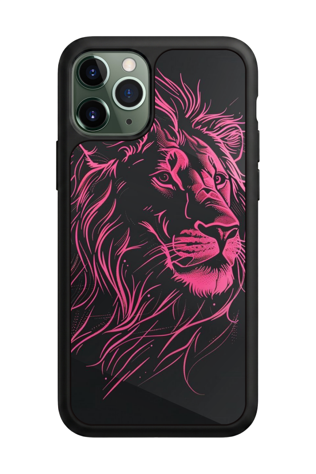iPhone 11 Pro Max Uyumlu Aslan Tasarımlı Glossy Premium Kılıf