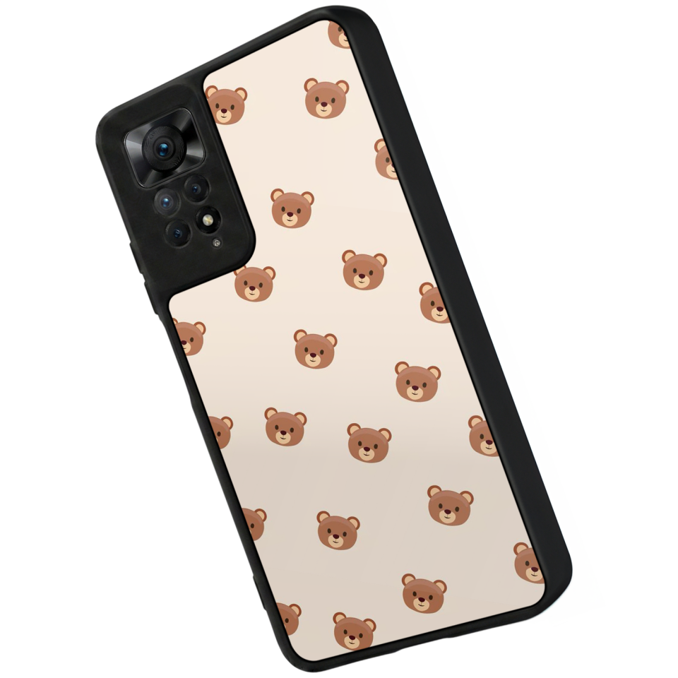Xiaomi Redmi Note 11 Pro Uyumlu Ayı Tasarımlı Glossy Premium Kılıf