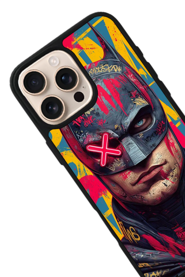iPhone 16 Pro Uyumlu Batman Tasarımlı Glossy Premium Kılıf