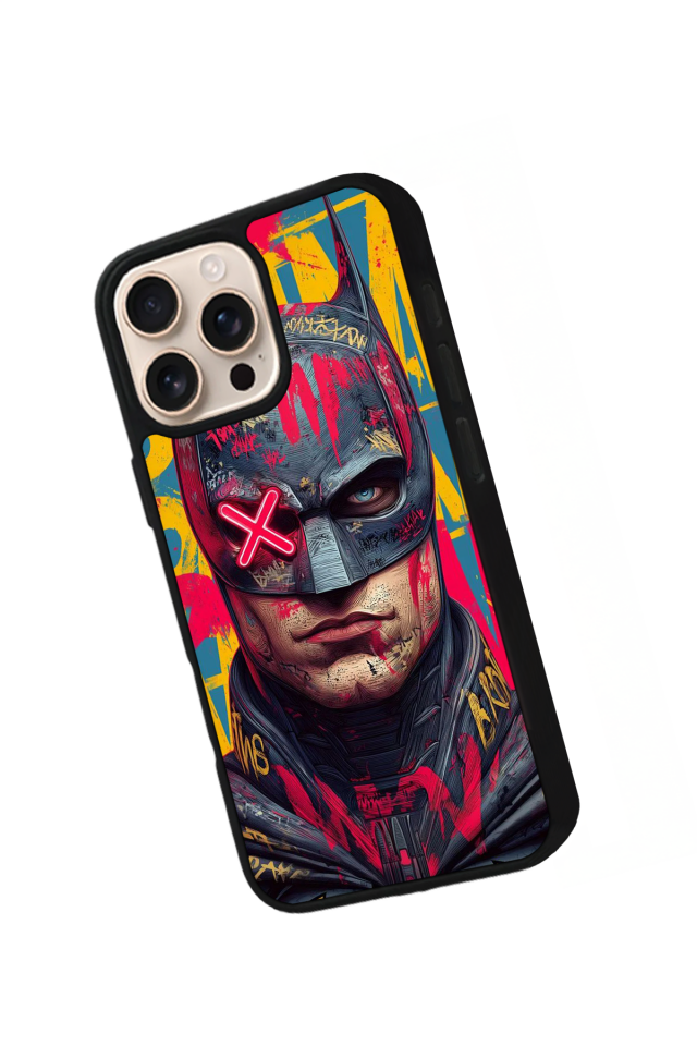 iPhone 16 Pro Uyumlu Batman Tasarımlı Glossy Premium Kılıf
