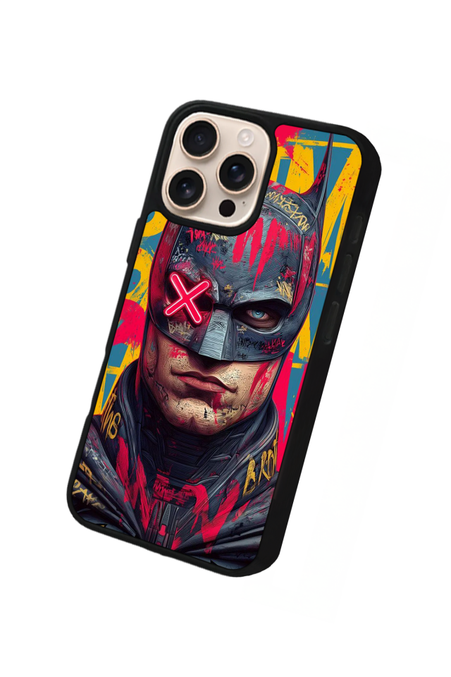 iPhone 16 Pro Uyumlu Batman Tasarımlı Glossy Premium Kılıf