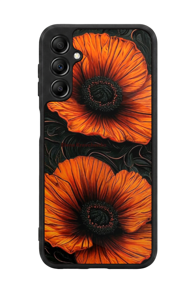 Samsung Galaxy A14 Uyumlu Botanik Tasarımlı Glossy Premium Kılıf