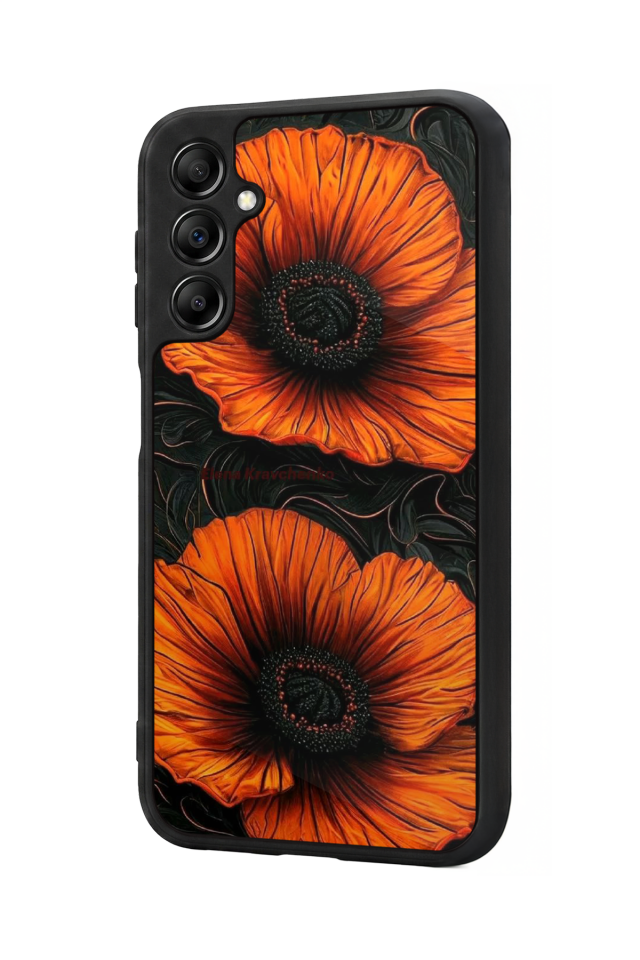 Samsung Galaxy A14 Uyumlu Botanik Tasarımlı Glossy Premium Kılıf
