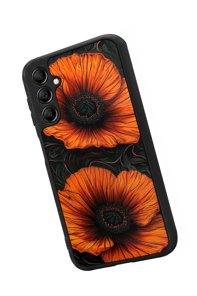Samsung Galaxy A14 Uyumlu Botanik Tasarımlı Glossy Premium Kılıf