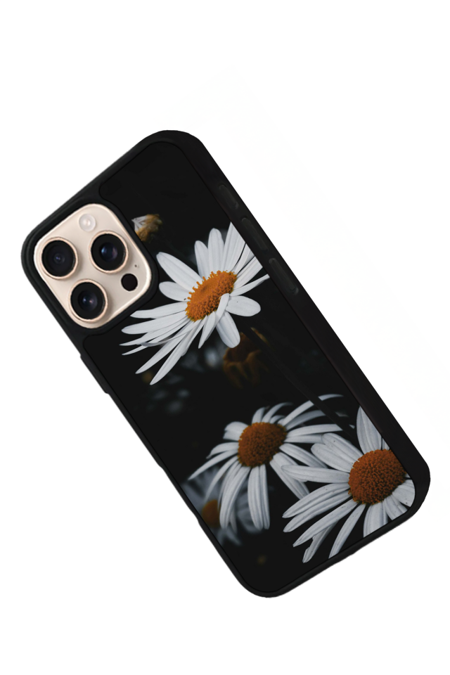 iPhone 16 Pro Max Uyumlu Cicek Tasarımlı Glossy Premium Kılıf