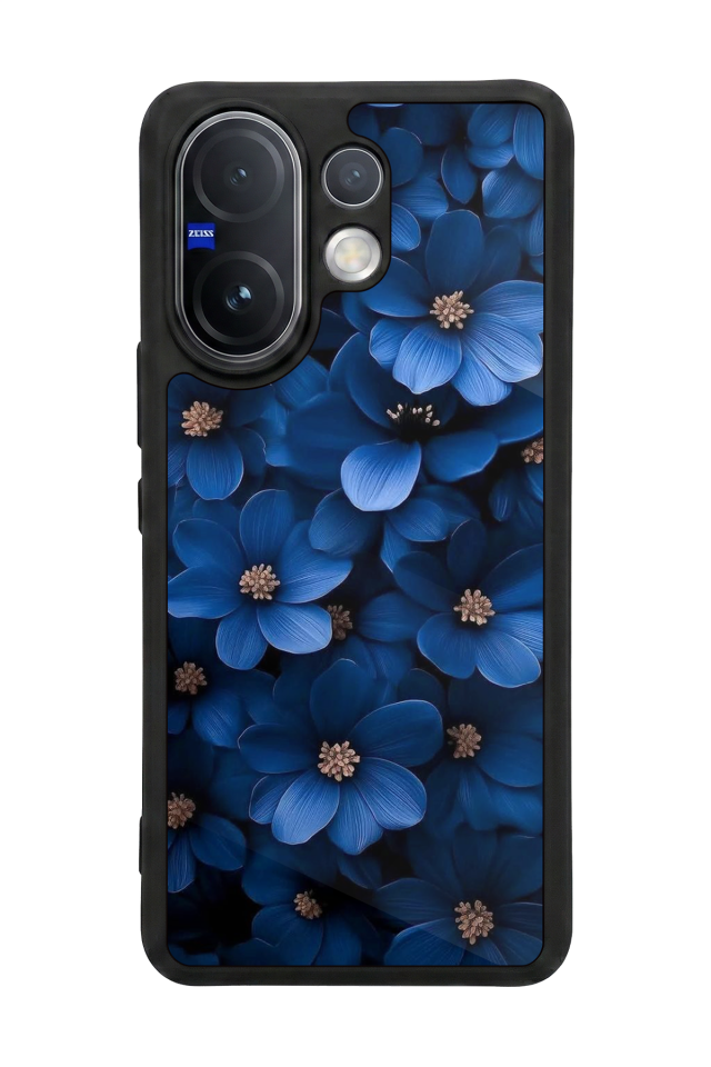 Vivo V60 Uyumlu Cicek Tasarımlı Glossy Premium Kılıf
