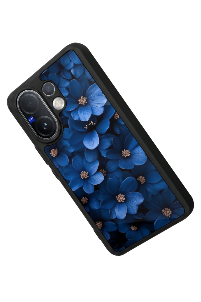 Vivo V60 Uyumlu Cicek Tasarımlı Glossy Premium Kılıf