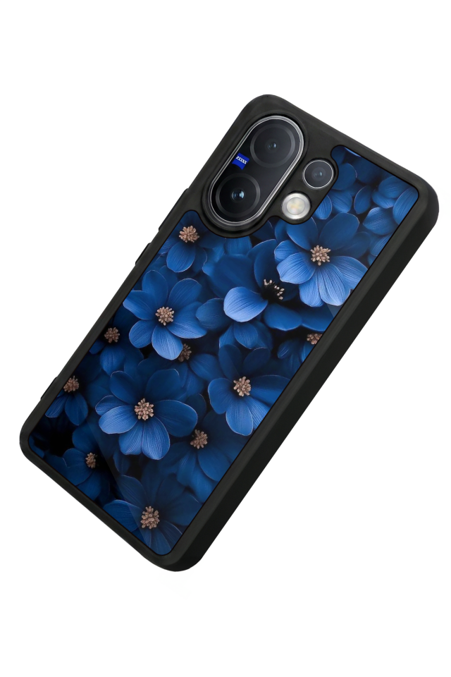Vivo V60 Uyumlu Cicek Tasarımlı Glossy Premium Kılıf