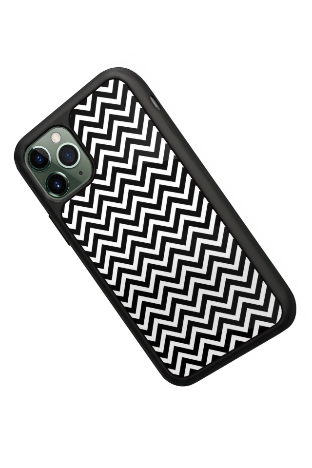 iPhone 11 Pro Uyumlu Çizgi Sanatı Tasarımlı Glossy Premium Kılıf