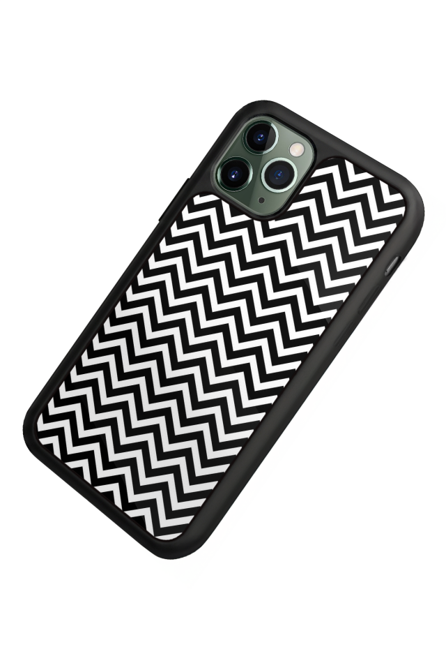 iPhone 11 Pro Uyumlu Çizgi Sanatı Tasarımlı Glossy Premium Kılıf