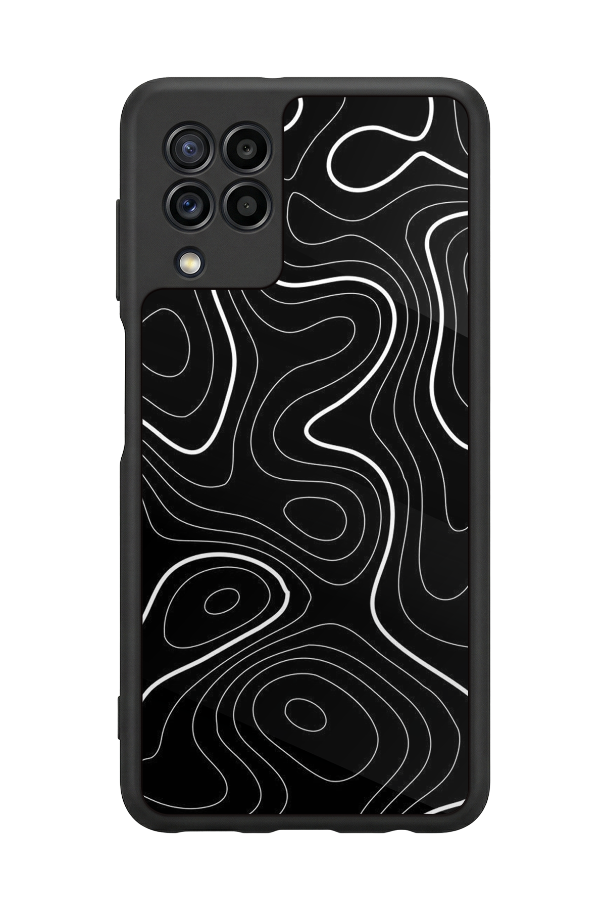 Samsung Galaxy M22 Uyumlu Çizgi Sanatı Tasarımlı Glossy Premium Kılıf