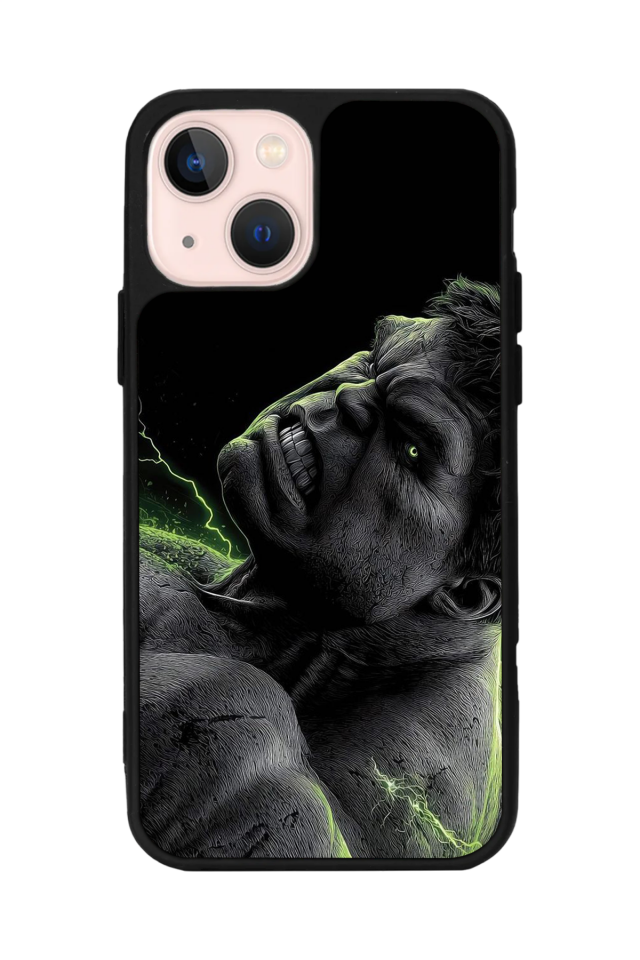 iPhone 13/14 Uyumlu Hulk Tasarımlı Glossy Premium Kılıf